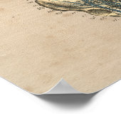 ヒト静脈ハート解剖学1841プリント ポスター (角)