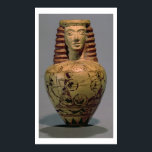 ヒト頭部デコ付きプロト – コリント人のアルリバロス ポスター<br><div class="desc">画像：92579人間の頭部とプロト飾 – コリントのアルヤバロス，戦闘のシーンと， c.640 BC （陶器）.Macmillan Painter (fl.c.660-640 BC) (attr. to).ルーブル、パリ、フランス、ピーター・ウィリー。アート、ファインアート。</div>