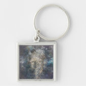 ヒト顔マスク キーホルダー (正面)