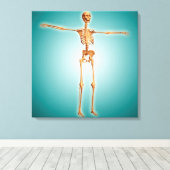ヒト骨格系の透視図 キャンバスプリント (インサイチュ (ウッドフロア))