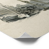 ヒト骨格解剖ヴィンテージプリント ポスター (角)