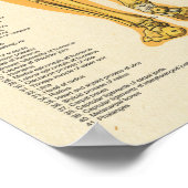 ヒト骨格解剖学ポスターオス ポスター (角)