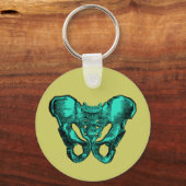 ヒト骨盤解剖学的骨 キーホルダー (正面)