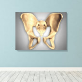 ヒト骨盤骨の解剖学2 キャンバスプリント (インサイチュ (ウッドフロア))