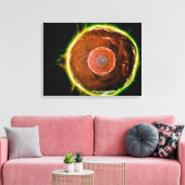 ヒトB細胞の顕微鏡的見解2 キャンバスプリント (インサイチュ (リビング))