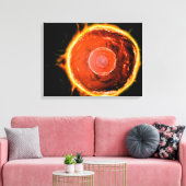 ヒトB細胞の顕微鏡的見解3 キャンバスプリント (インサイチュ (リビング))