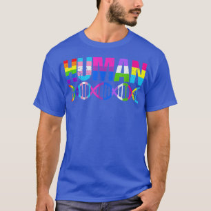 ヒトDNA LGBTQプライドレズビアンプライドゲイプライドモン Tシャツ