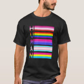 ヒトLgbtコミュニティゲイトランスジェンダープライド Tシャツ (正面)