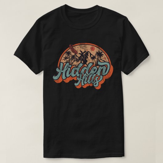ヒドゥンヒルズ, カリフォルニア Tシャツ (デザイン正面)