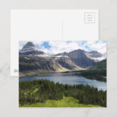 ヒドゥンレイクオーバービューグラシャーナショナルパークモンタナ ポストカード (正面/裏面)