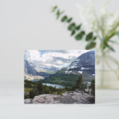 ヒドゥンレイクオーバービューグラシャーナショナルパークモンタナ ポストカード (スタンド正面)