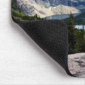 ヒドゥンレイクオーバービューグラシャーナショナルパークモンタナ マウスパッド (コーナー)