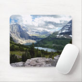 ヒドゥンレイクオーバービューグラシャーナショナルパークモンタナ マウスパッド (マウス)