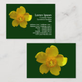 ヒドコテ海綿花（セントジョンズウォート） Dark Green 名刺 (正面/裏面)