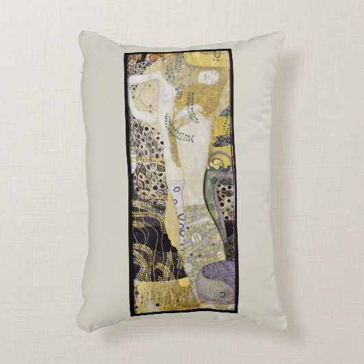 ヒドラ (別名 水の蛇 I) by Gustav Klimt アクセントクッション (正面(垂直))
