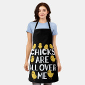 ヒナは私のイースターの上おもしろいにいる エプロン (着用した状態)