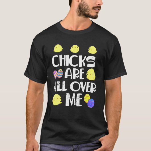 ヒナは私のイースターの日の上におもしろいいる Tシャツ (正面)