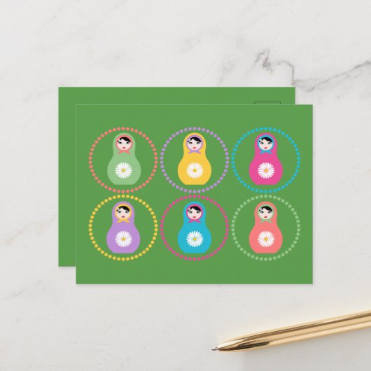 ヒナギクの誤植 ポストカード (正面/裏面インサイチュ)