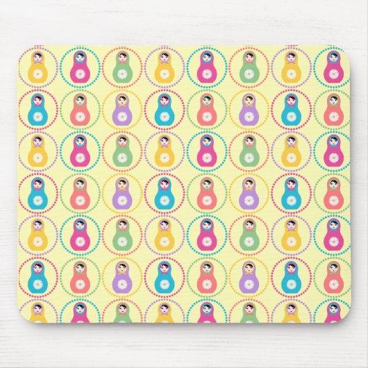 ヒナギク柄のマウスパッド マウスパッド (正面)