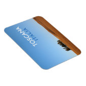 ヒノキと文字の長方形トスカーナ磁石 マグネット (右側)