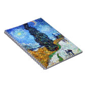 ヒノキと星のある道（1890年）ビンセント・ヴァン・ゴッホ ノートブック (右側)