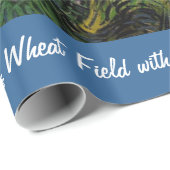 ヒノキと緑の小麦畑、ビンセント・ヴァン・ゴッホ。 ラッピングペーパー (ロールコーナー)