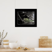 ヒノキのスケルトン – ポスター (キッチン)