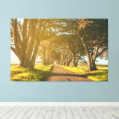 ヒノキのトンネル キャンバスプリント (インサイチュ (ウッドフロア))