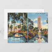 ヒノキの庭園、歌う塔フロリダ ポストカード (正面/裏面)