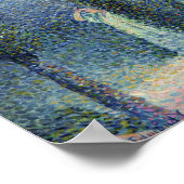 ヒノキの木と沿岸の景色， 1896 ポスター (角)