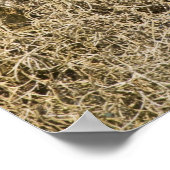 ヒノキの木に覆われた有刺フクロウ ポスター (角)