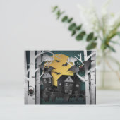 ヒノキの森、墓地とこうもり ポストカード (スタンド正面)