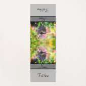 ヒノキの羽ばたきパーソナライズされた鳥 ヨガマット (正面)