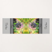 ヒノキの羽ばたきパーソナライズされた鳥 ヨガマット (正面(横))