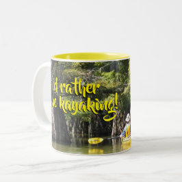 ヒノキの間のカヤック ツートーンマグカップ