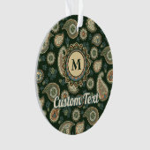 ヒノキペイズリー模様 オーナメント (正面)