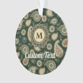 ヒノキペイズリー模様 オーナメント (正面)