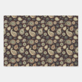 ヒノキペイズリー模様 ラッピングペーパーシート (正面3)