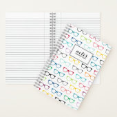 ヒバカラフルスター数々のグラス色 ノートブック (内側)