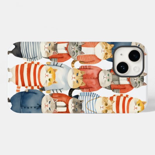 ヒバクールネコ Case-Mate iPhoneケース (裏面 (横))