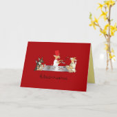 ヒバチフアフ-火鉢チフアグリーティングカード カード (黄色い花)