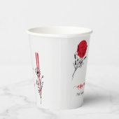 ヒバチ日本語BBQグリルシェフ誕生日ディナー 紙コップ (右)