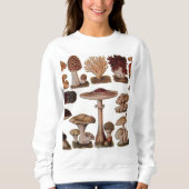 ヒバフランスのス植物プリントヴィンテージ スウェットシャツ (正面)