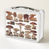 ヒバフランスのス植物プリントヴィンテージ メタルランチボックス (裏面)