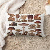 ヒバフランスのス植物プリントヴィンテージ ランバークッション (ブランケット)