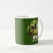 ヒヒの鳥 – 絶滅の危機に瀕したニュージーランドのスティッチバードマグ コーヒーマグカップ (正面右)