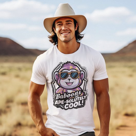 ヒヒは絶対確実クールだ Tシャツ