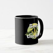 ヒヒ救- nz絶滅危惧種ヒヒ・スティッチバードマグ マグカップ (正面右)