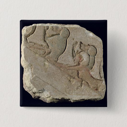 ヒヒ、新しい王国とのAmenophis IV 缶バッジ (正面)