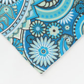 ヒピトリップ（幻覚体験）のようなーペイズリーフリースブランケット フリースブランケット (角)